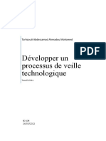 Développer Un Processus de Veille Technologique: Tarhzouti Abdessamad Ahmadou Mohamed