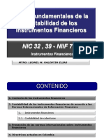 SESIÓN #11 INSTRUMENTOS FINANCIEROS NIC 32 NIC 39 NIIF 7 Nuevo