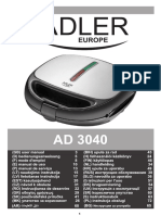 Instrukcja Obslugi ADLER AD 3040