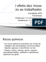 O Efeito Dos Riscos Químicos Ao Trabalhador