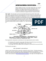 Solar Angle and Shortwave Radiation at The Earth's Surface: Environmental Engineering CE 371