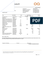 Certificate of Quality: MOGAS-95