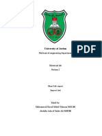 Impact Test Lab Report