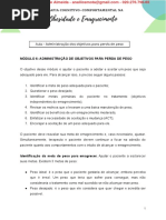 Aula - Administração Dos Objetivos para Perda de Peso