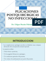 Plicaciones Postquirúrgicas No Infecciosas