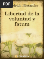 Libertad de La Voluntad y Fatum-Friedrich Nietzsche