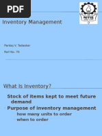 Inventory Management 21 Pankaj