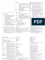 Unix Shell Scripting Reference Cheat Crib Sheet