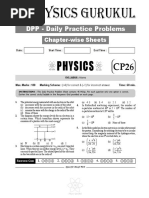 Physics: DPP - Daily Practice Problems