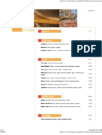 Pizza Menu