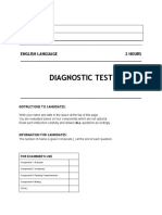 English Diagnostic Test