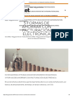 5 Formas de Ahorrar Con Facturación Electrónica - Gosocket