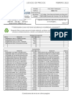 Listado de Precios 02 - 2022