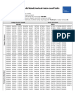 Catálogo de Servicio de Armado Con Costo - Noviembre