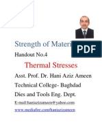 Strength of Materials - Thermal Stresses - Hani Aziz Ameen