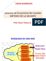 Ecuaciones No Lineales SECANTE 2022 II