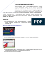 Guía de Instalación y Uso de DOSBOX y DEBUG