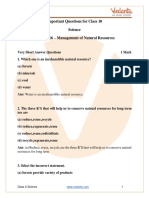 CBSE Class 10 Science Chapter 16 Management of Natural Resources Important Questions 2022-23