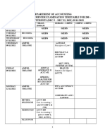 First Semester 2022.2023 Tentative Exam Timetable