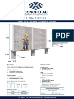 1.FT-Cerco Recto de 2.40 M Con Placa Tipo Ladrillo.
