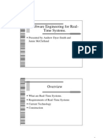 Software Engineering For Real-Time Systems.: W Presented by Andrew Dyer-Smith and Jamie Mcclelland