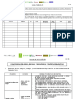 Formato #04-MGSST-GPI Registro de Entrega de RISST y de Conociendo Peligros, Riesgos y Medidas de Control Ver 01