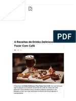 6 Receitas de Drinks Deliciosos para Fazer Com Café - Receitas e Dicas Do Chef