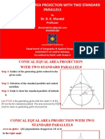 Conical Equal Area Projection With Two Standard Parallels