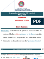 CH II - II Kinematics of A Particle All