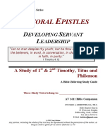 Pastoral Epistles - 1 Timothy - Student