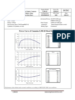 Power Curve of Cummins L300 20 Diesel Engine