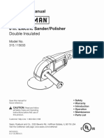 Sander/Polisher Double Insulated: Operator's Manual