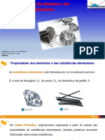 1.3.4 Propriedades Dos Elementos e Das Susbtâncias Elementares