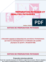 Notion de Preparation Physique Et Qualités Physique