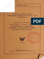 Weather Modification - Programs, Problems, Policy, and Potential (May 1978, 784 Pages)