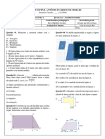 Prova de Matemática 7º Ano - 4º Bimestre