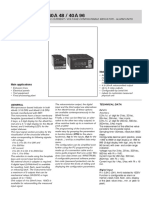 Ac Current / Voltage Configurable Indicator - Alarm Units: Main Features