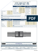 2-7/8'' EUE 8RD - 3.668'' X 2.441'': Tubing Specification & Performance Data Sheet