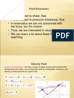 3 - Fluid Kinematics and Dynamics