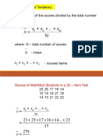 Measures of Central Tendency