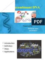 Recombinant DNA & Genetic Diseases