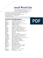 GRE General Word List