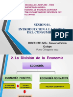 Sesion 01 - Teoria Del Consumidor Microeconomia