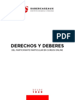 Derechos y Deberes Del Participante Particular en Cursos Online