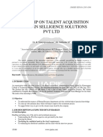 INTERNSHIP ON TALENT ACQUISITION PROJECT Ijariie15389