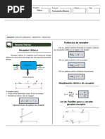 Aula - Circuito - Gerador - Receptor - Resistor