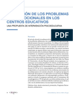 Prevención de Los Problemas Socioemocionales en Los Centros Educativos