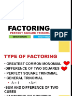 Perfect Square Trinomial