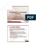 Le Management Des Risques Ethiques - CE - UNDH