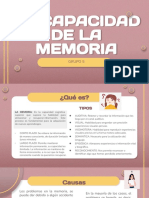 Discapacidad de La Memoria